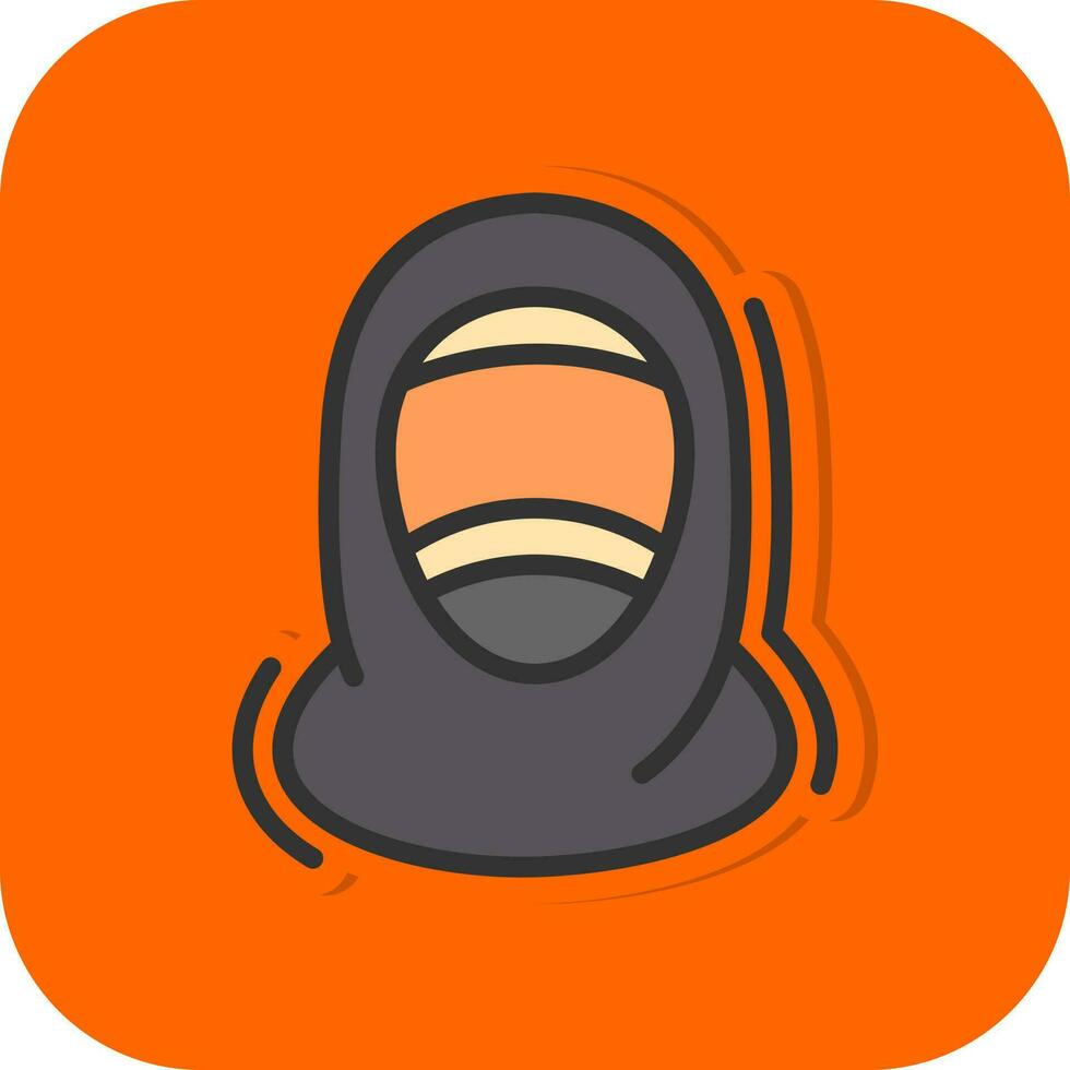 diseño de icono de vector de hiyab