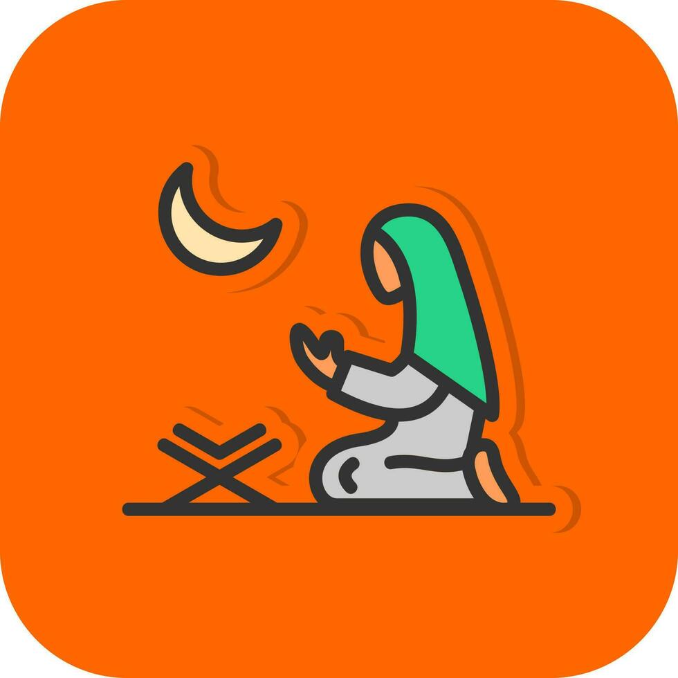 Women Praying Vector Icon Design