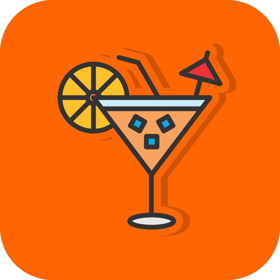 Cocktail Vector Icon Design