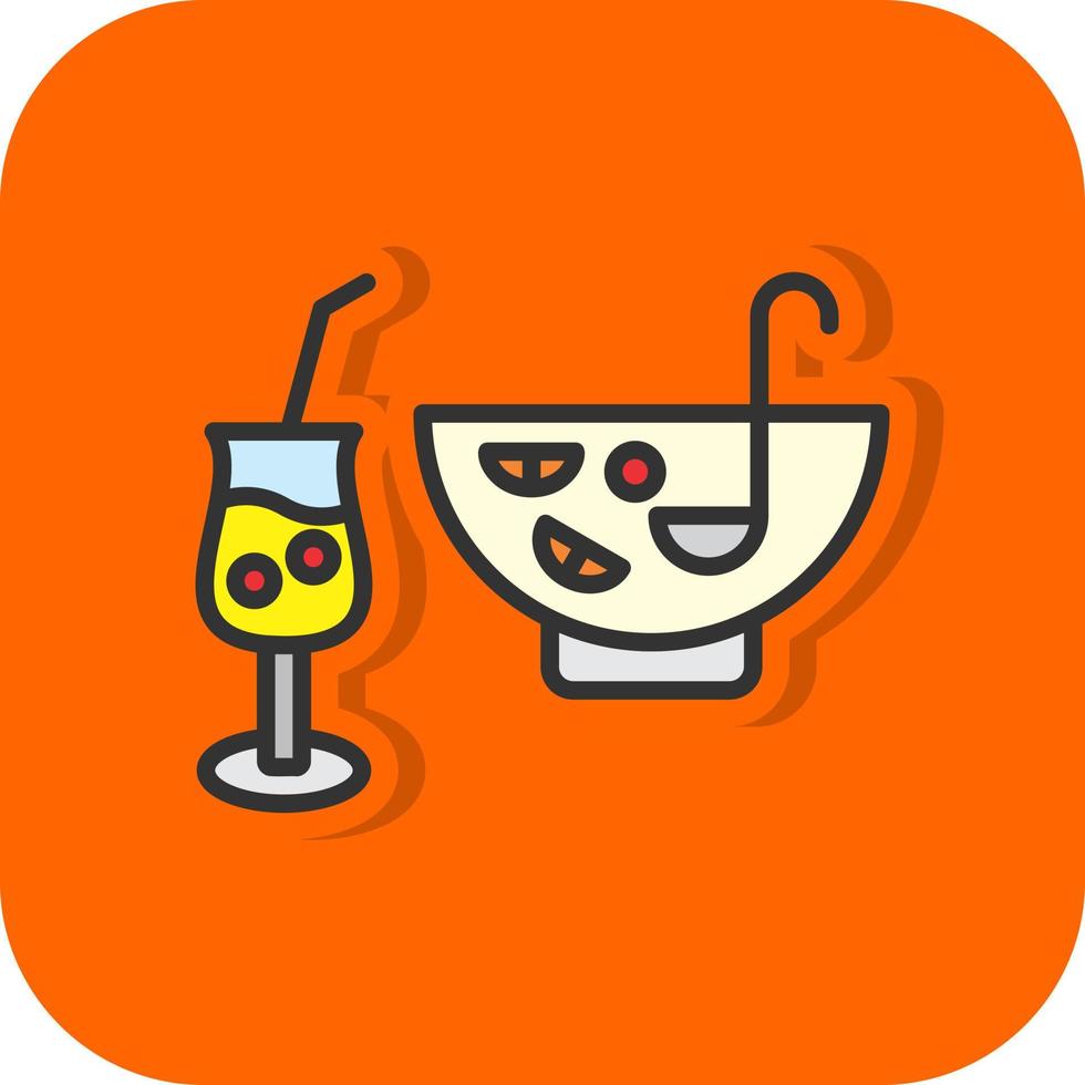 Punch Drink Vector Icon Design