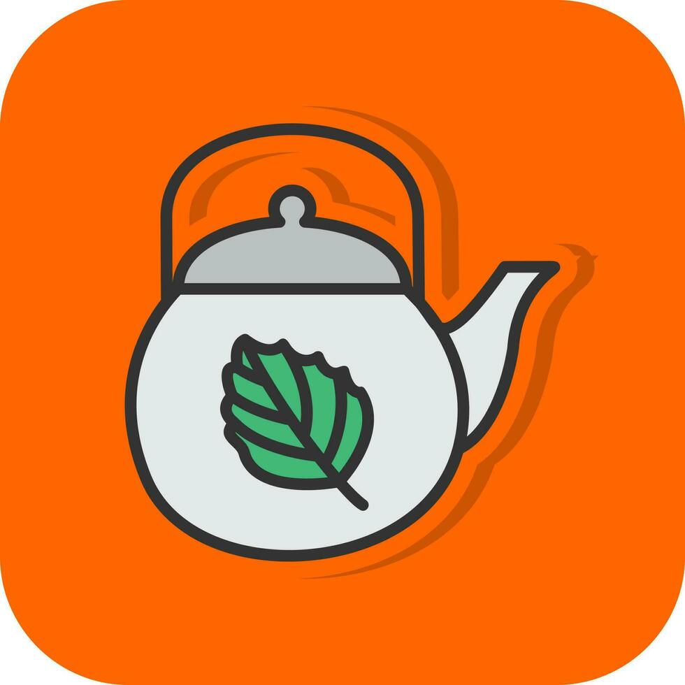 Tea Pot Vector Icon Design