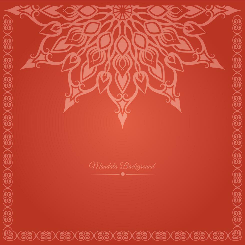 mandala background, with decorative frame vector