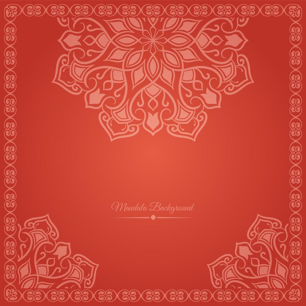 mandala background, with decorative frame vector