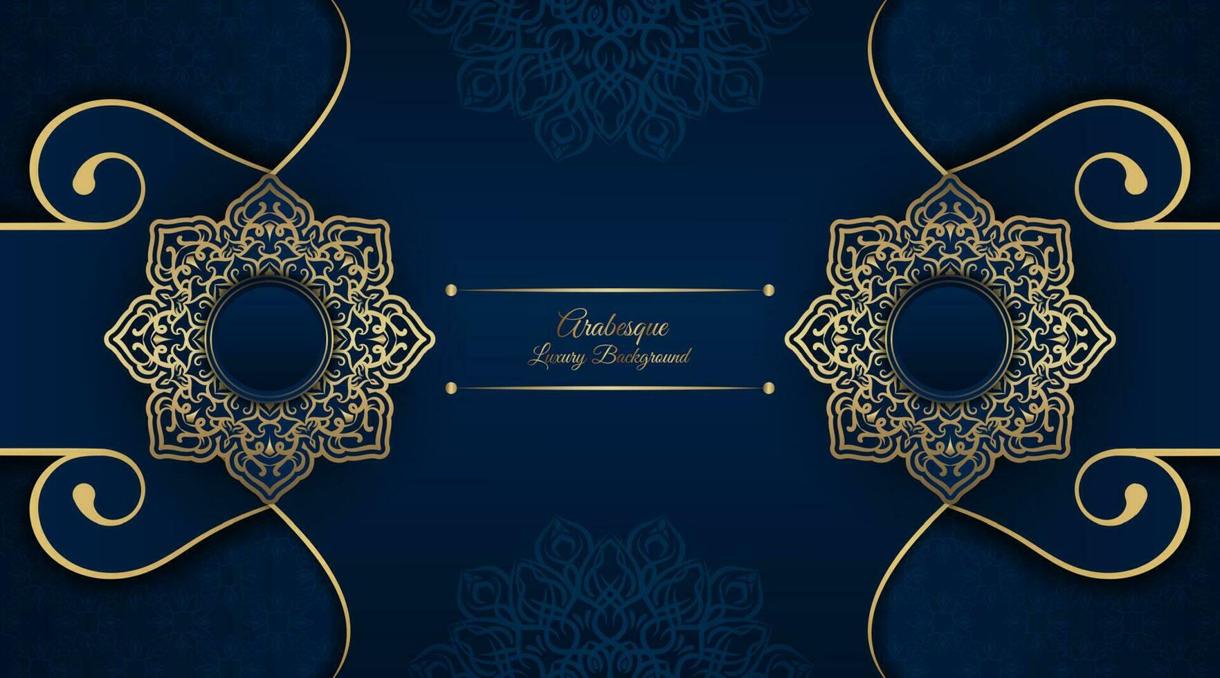 red luxury background, with gold mandala ornament vector