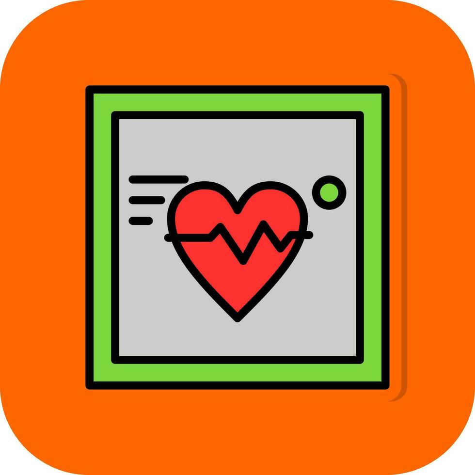 Electrocardiogram Vector Icon Design