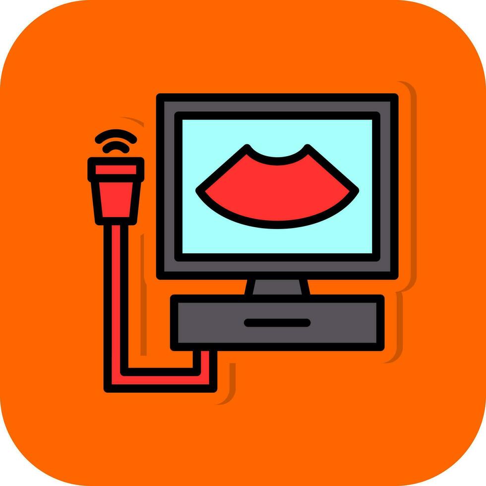 Ultrasonography Vector Icon Design