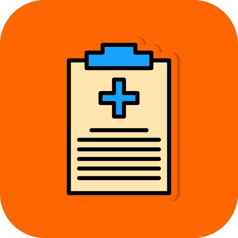 Medical Report Vector Icon Design