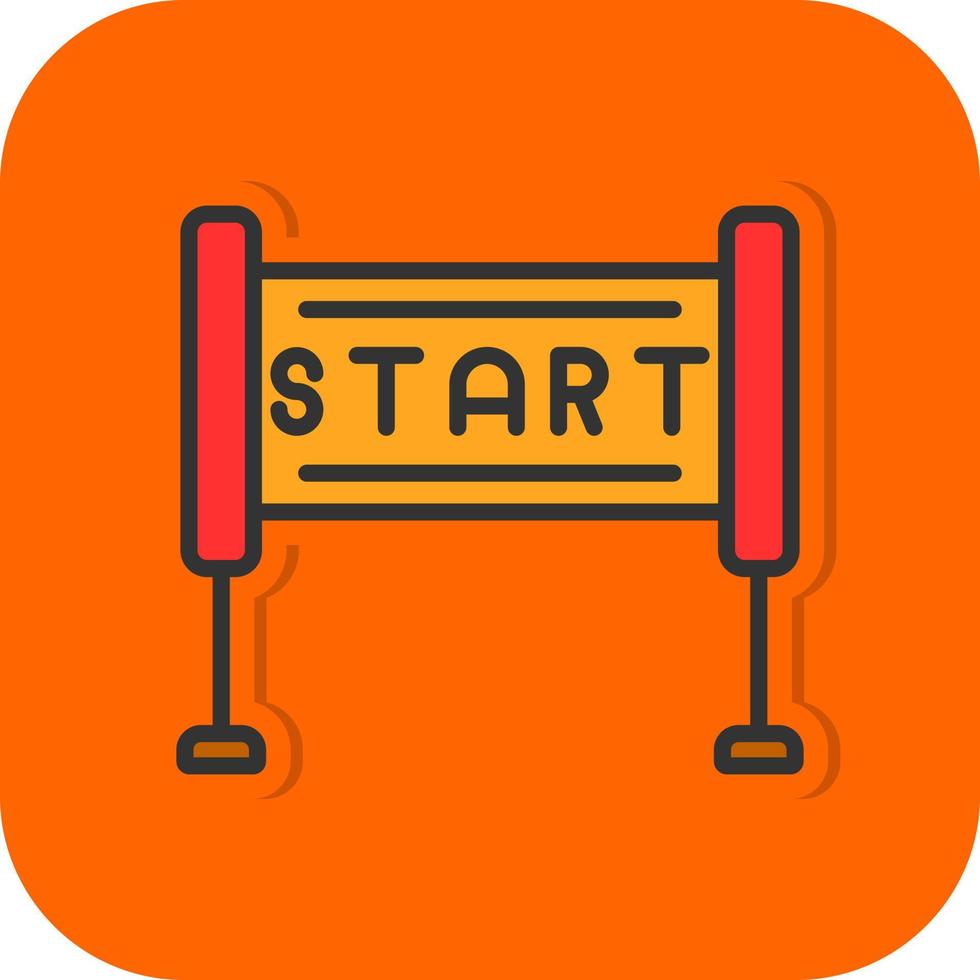 Race Start Vector Icon Design