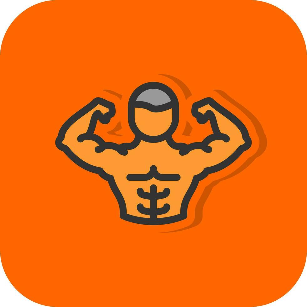 Full Body Muscle Vector Icon Design