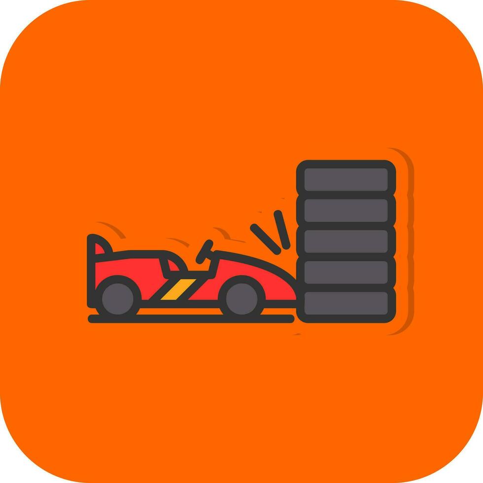 Race Accident Vector Icon Design
