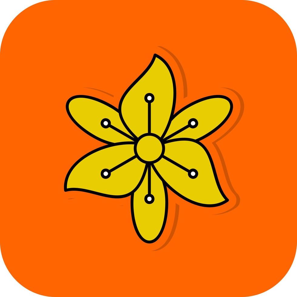 Freesia Vector Icon Design