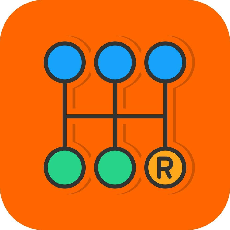 Gearshift Vector Icon Design