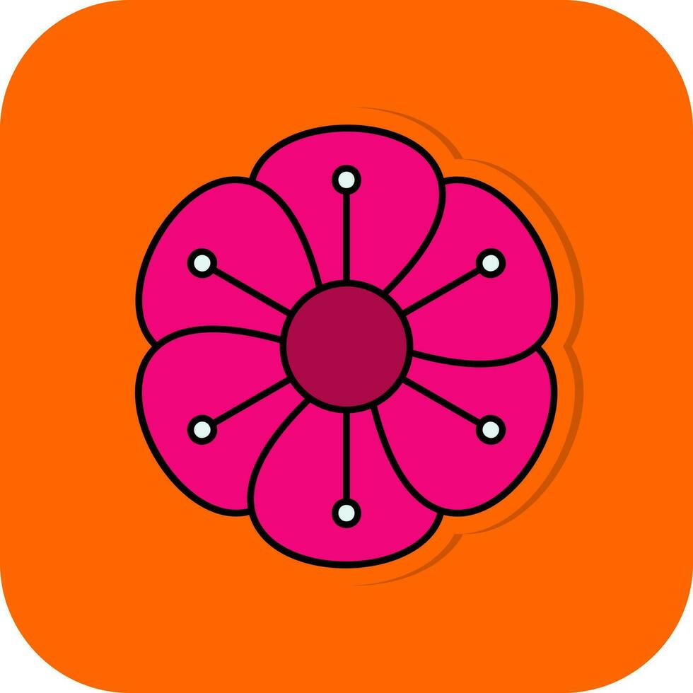 diseño de icono de vector de clavel