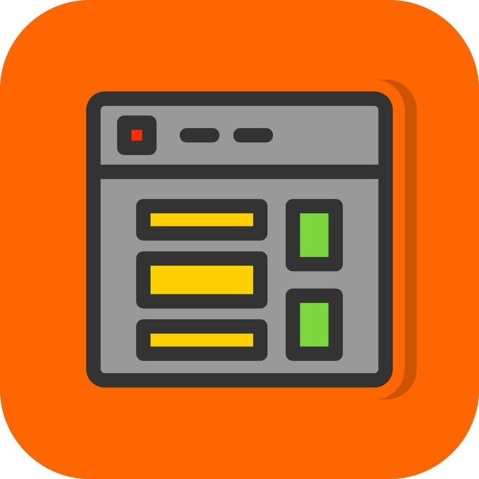 Website Layout Vector Icon Design