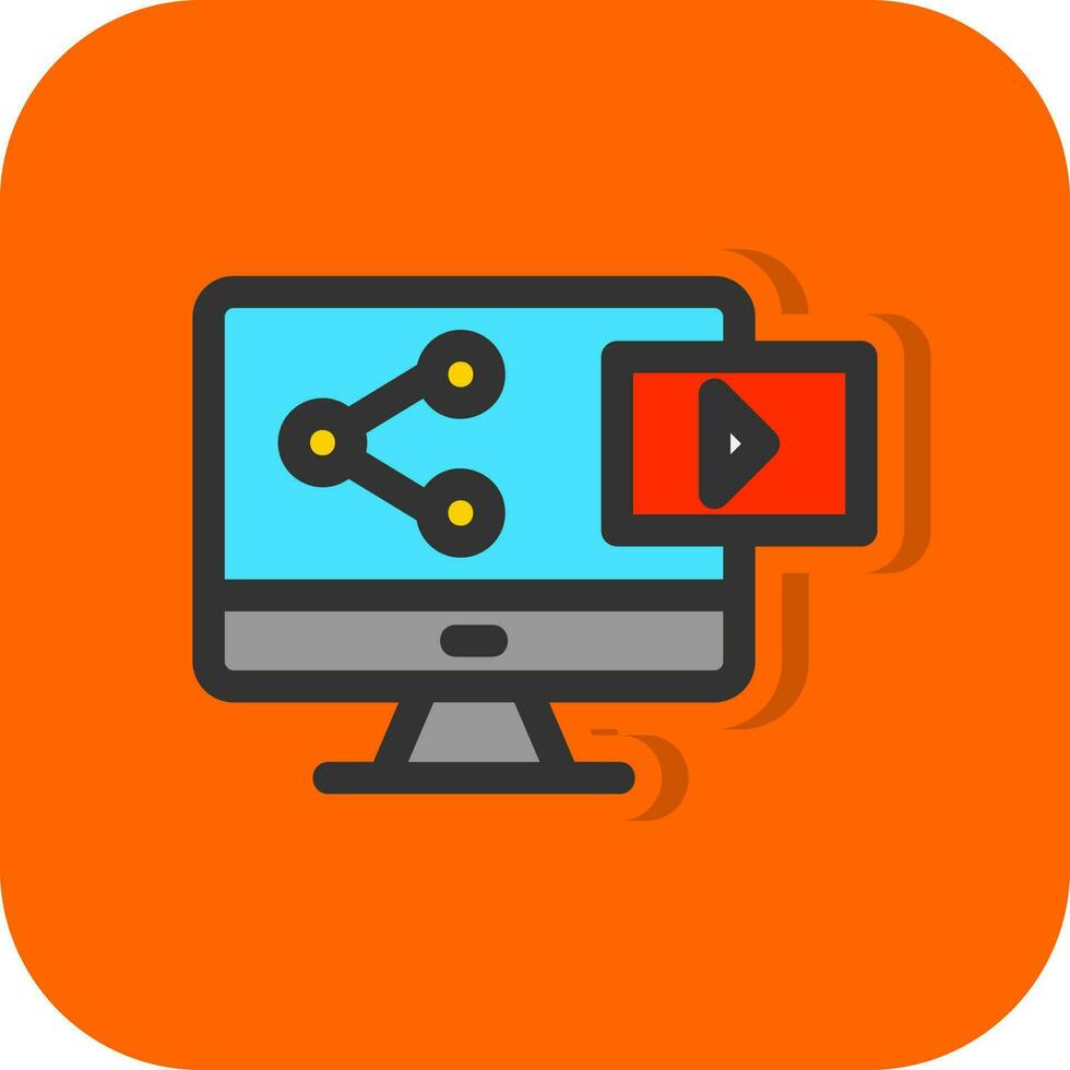 Sharing Content Vector Icon Design