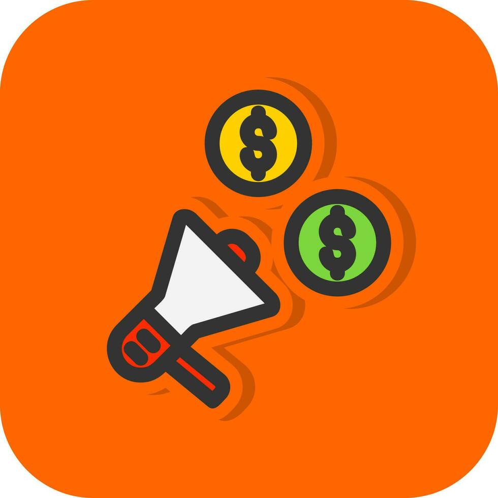 Marketing Budget Vector Icon Design