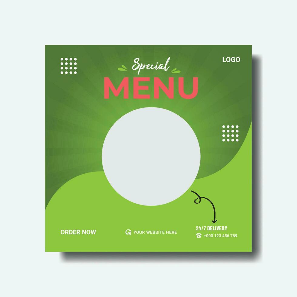 comida promoción social medios de comunicación correo. vector