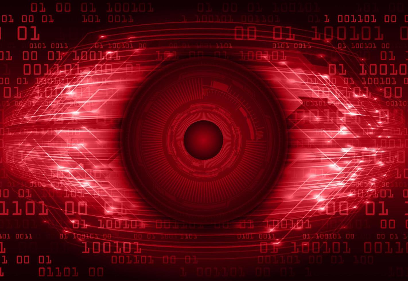 Modern Cybersecurity Technology Icon Pack with Eyes vector