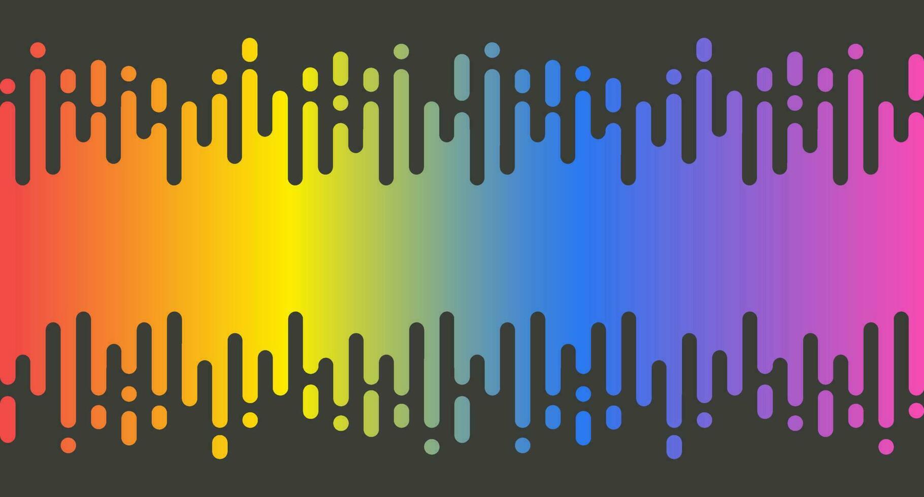 Abstract colorful composition with vertical rounded stripes. vector