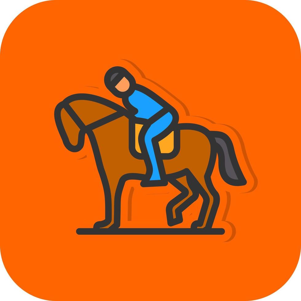 Equestrian Vector Icon Design