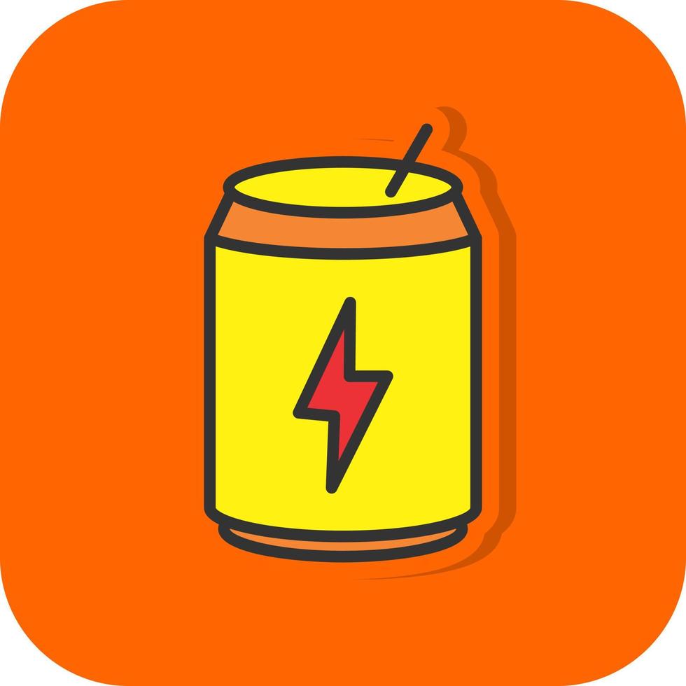 Energy Drink Vector Icon Design