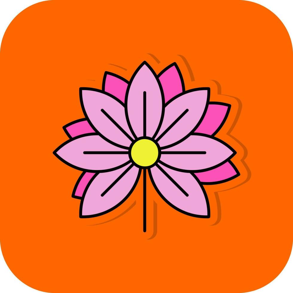 Lotus Flower Vector Icon Design