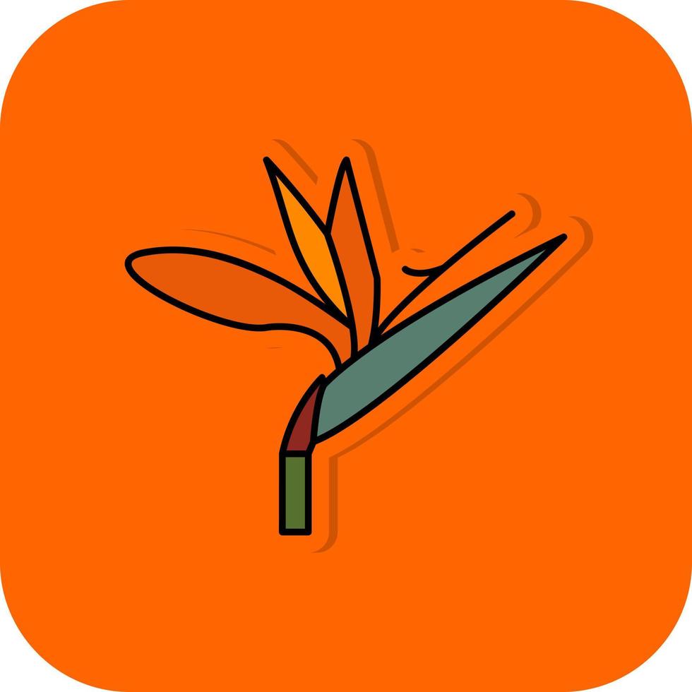 Bird Of Paradise Vector Icon Design