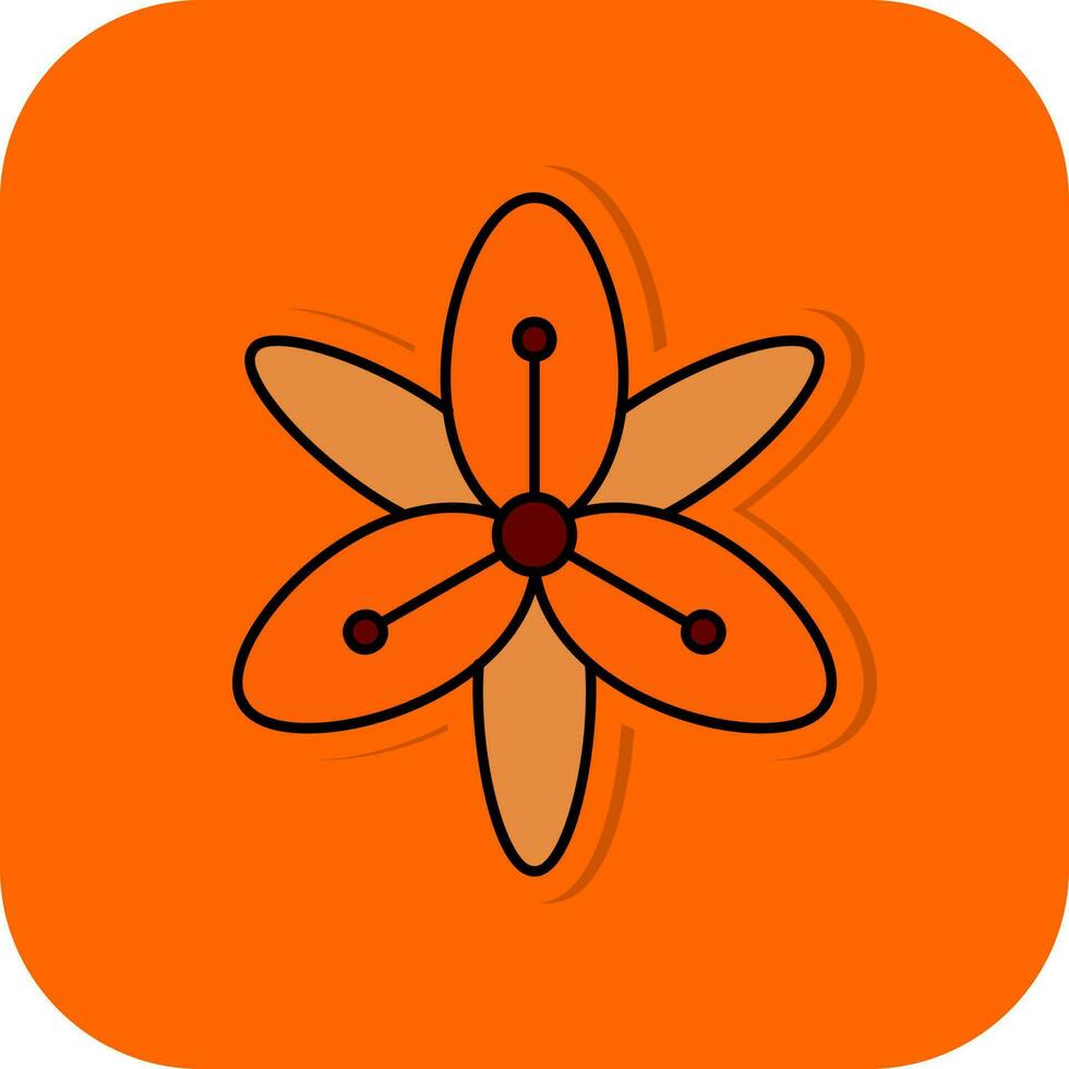 Tiger Lily Vector Icon Design