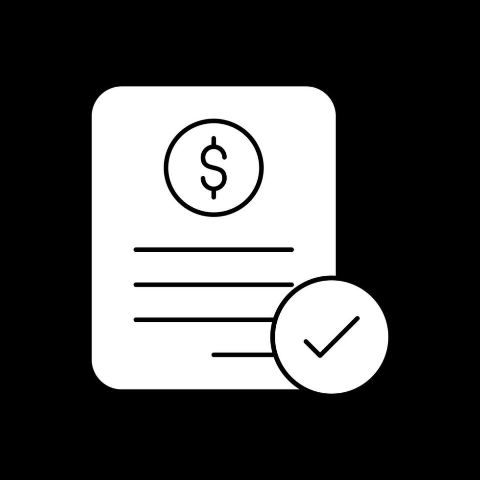 Invoice Vector Icon Design