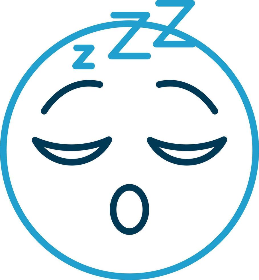 Sleeping Face Vector Icon Design