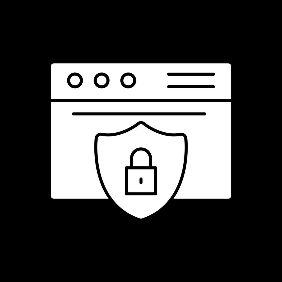 diseño de icono de vector de seguridad de sitio web
