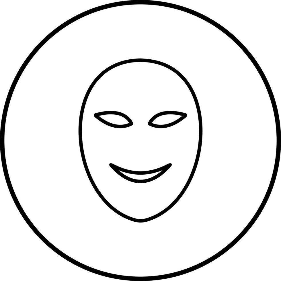 Ancient Face Mask Vector Icon