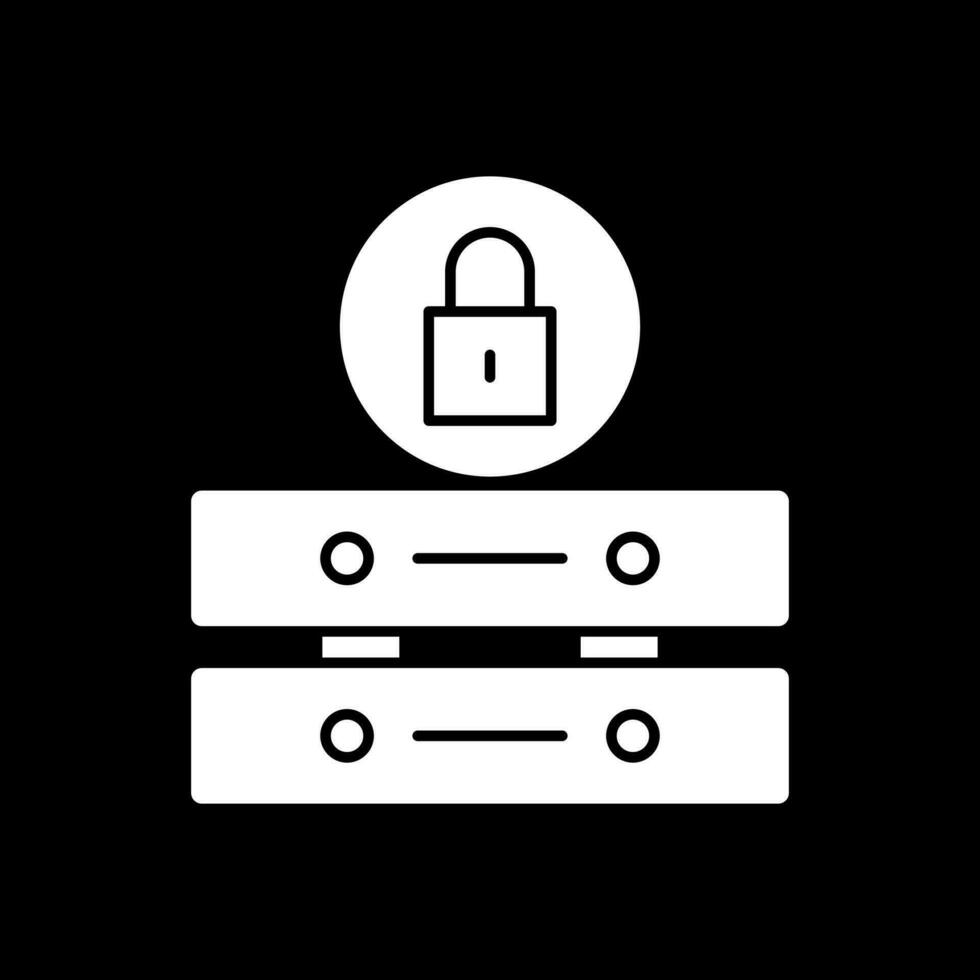 Server Locked Vector Icon Design