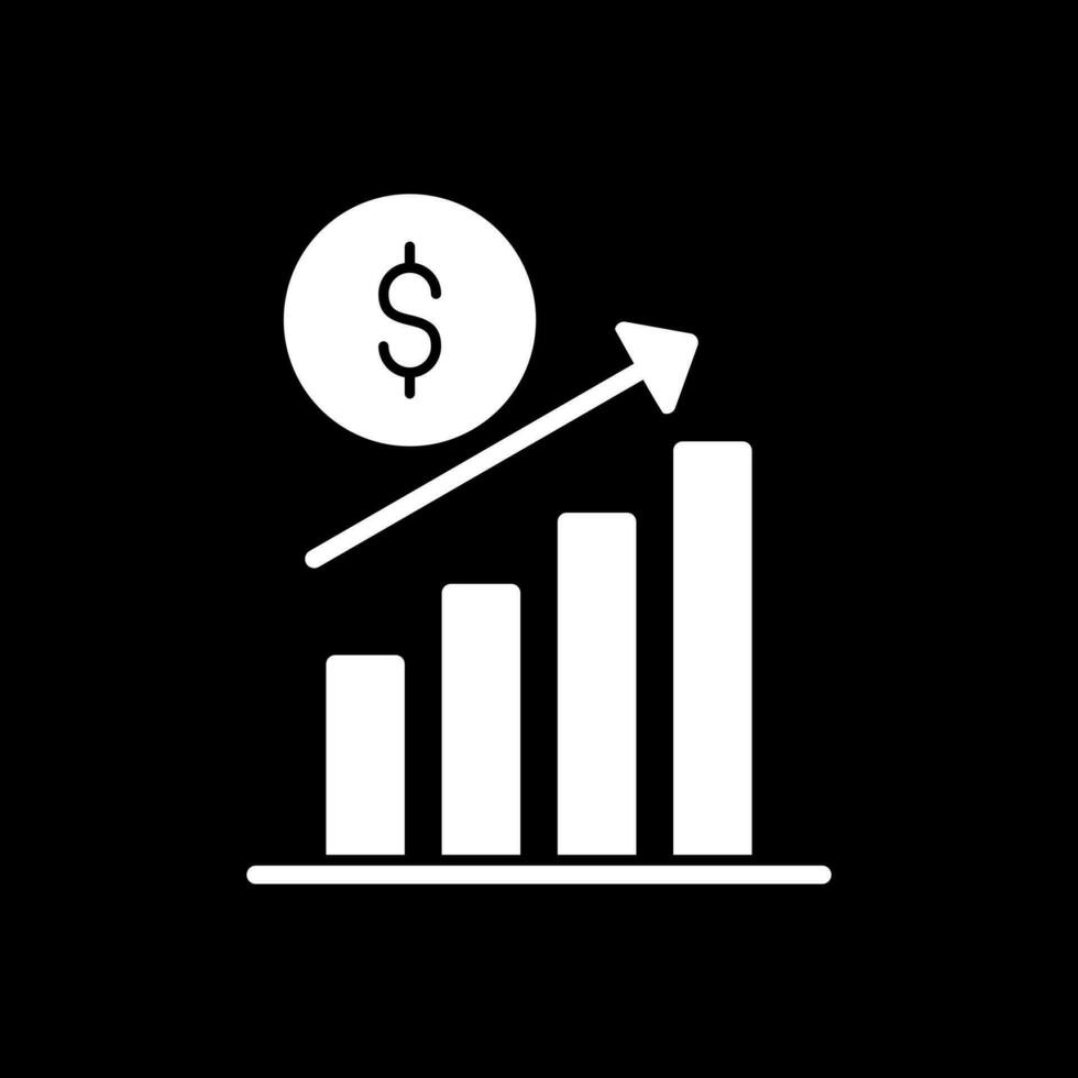 Revenue Increase Vector Icon Design