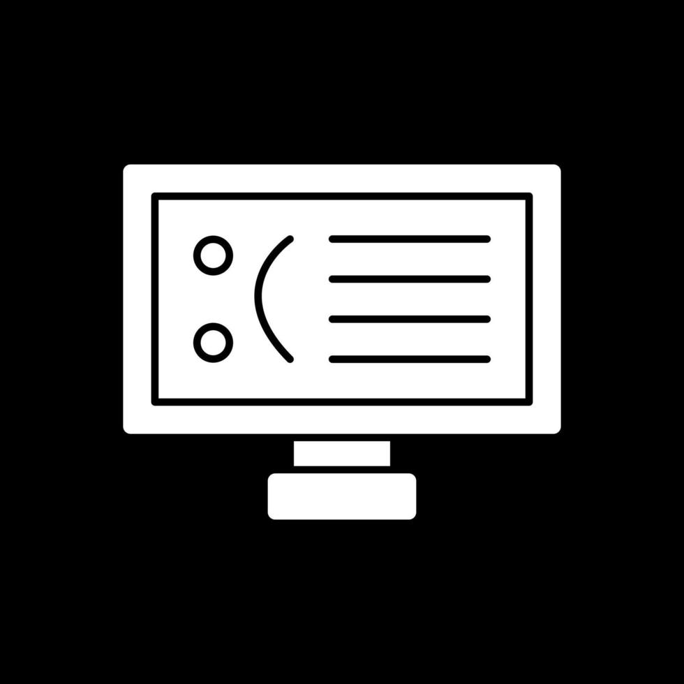 Blue Screen Vector Icon Design