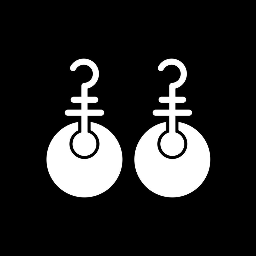 Earrings Vector Icon Design