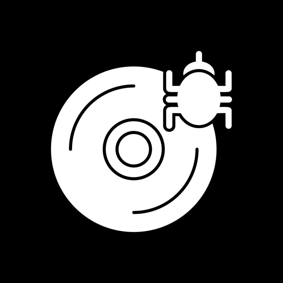 diseño de icono de vector de virus de cd