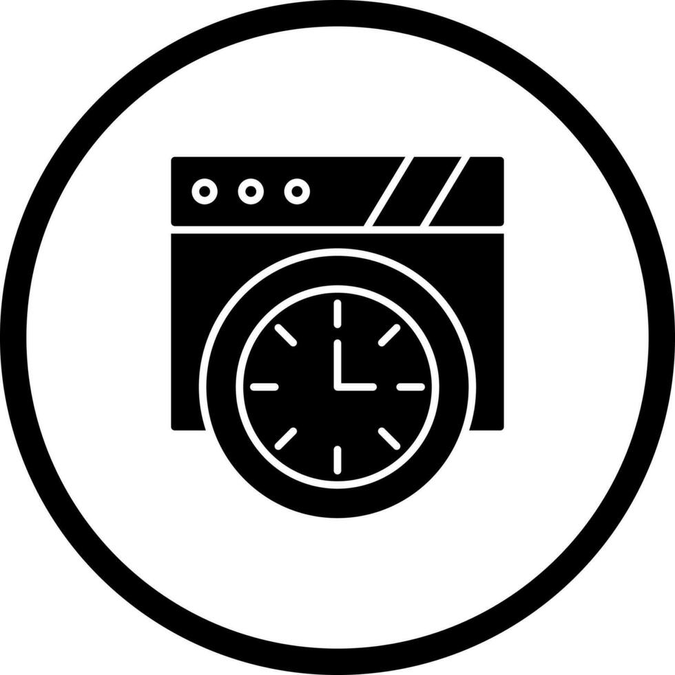 Wall Clock Vector Icon