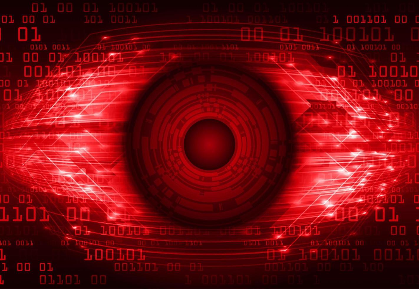 Modern Cybersecurity Technology Icon Pack with Eyes vector