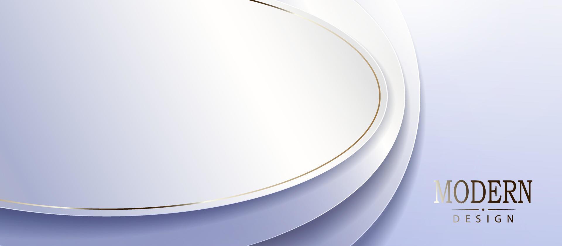Light background, oval frames with a shiny golden border. vector
