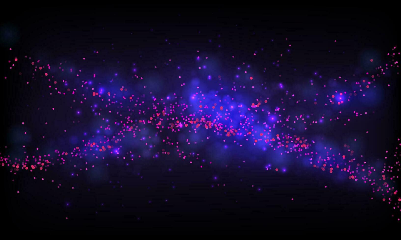 Abstract blue mist element on black background. vector