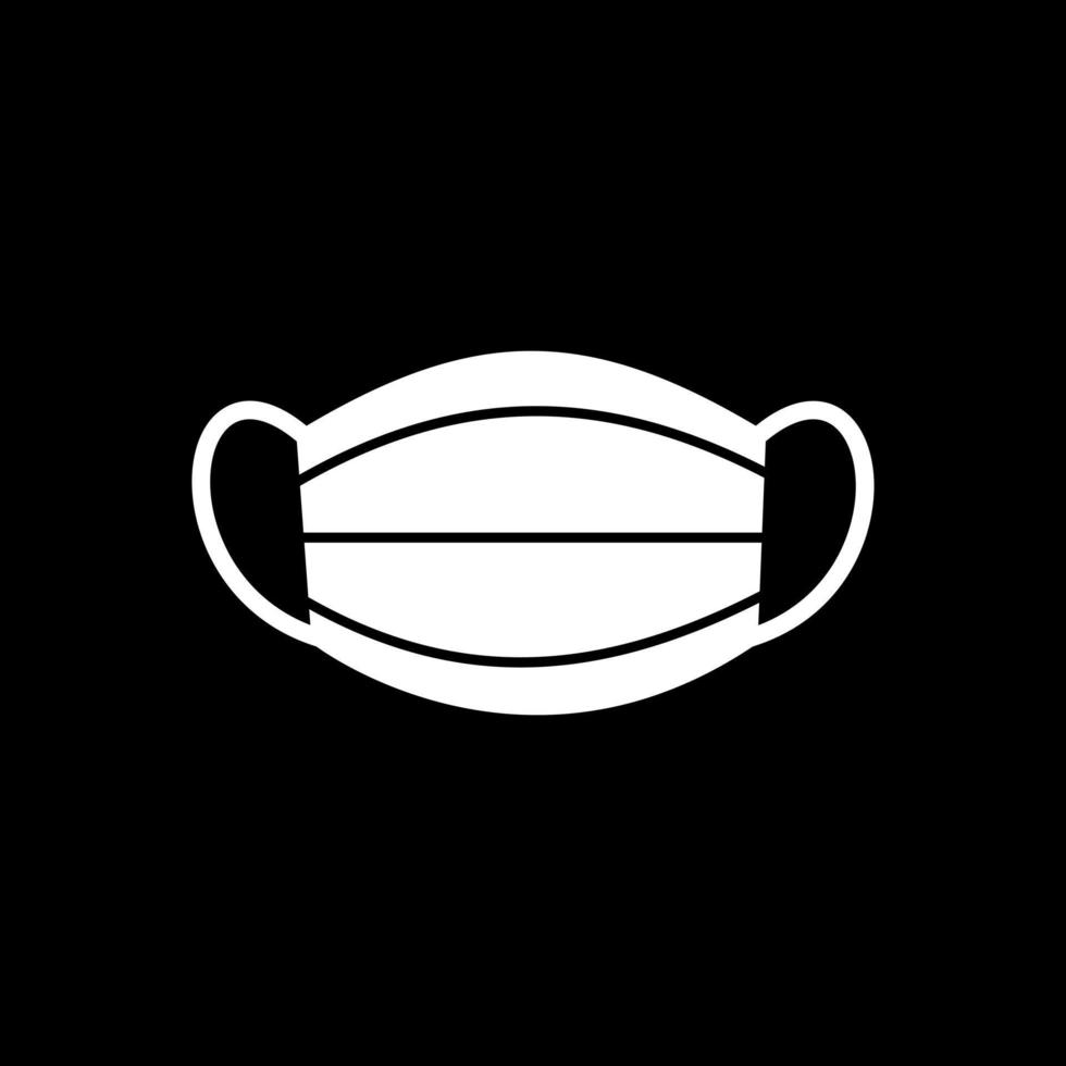 Face Mask Vector Icon Design