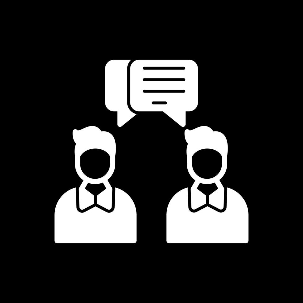 Face to Face Talk Vector Icon Design