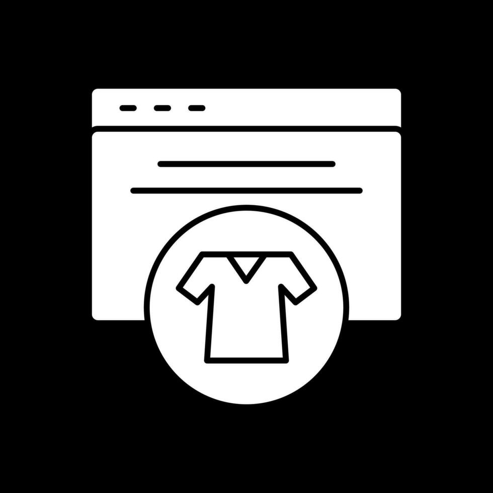 Search Clothes Vector Icon Design