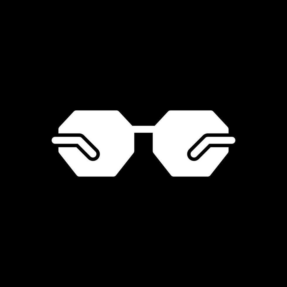 Eyeglasses Vector Icon Design