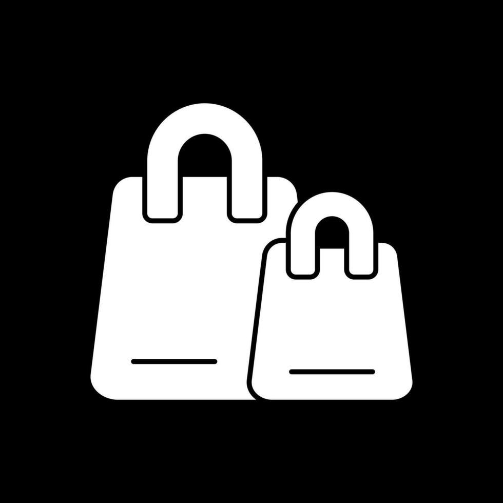 diseño de icono de vector de bolsas de compras