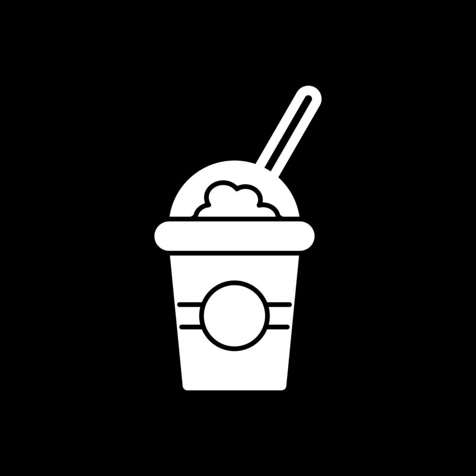 Milkshake Vector Icon Design