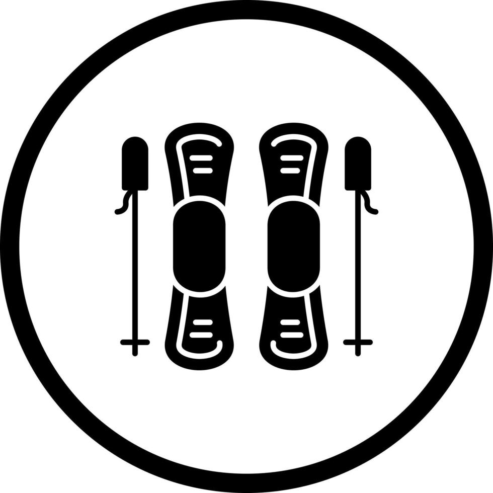 Ski Vector Icon
