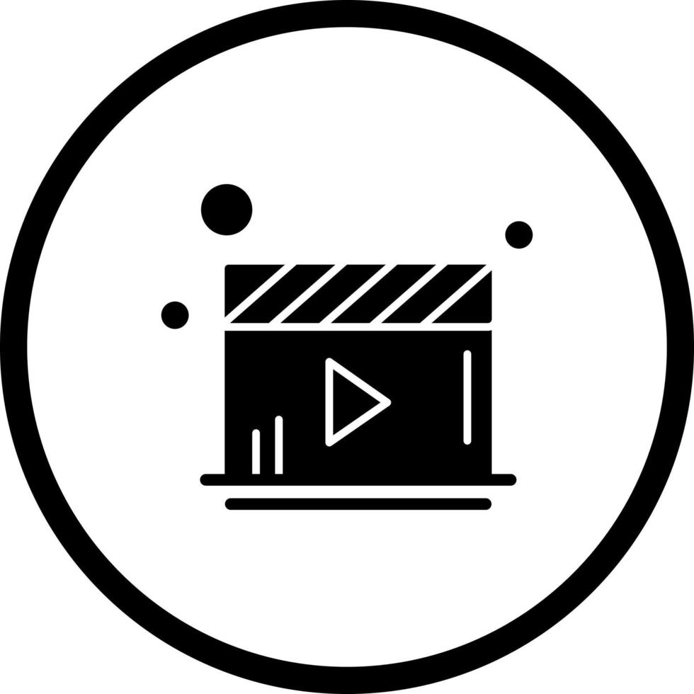 icono de vector de reproductor de video