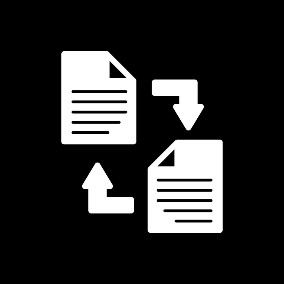 Documents Exchange Vector Icon Design